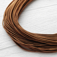 Канитель жёсткая,  Antique Brown  1,25 мм