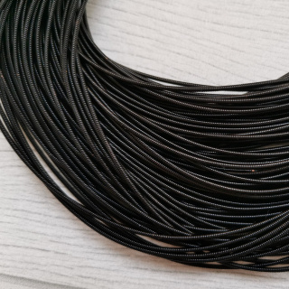 Канитель жёсткая, Black 1,25 мм