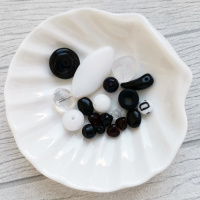 Микс бусин Black&White Preciosa, 10гр
