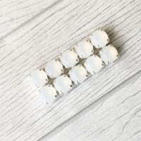 Шатон White Opal матовый, 8мм, 1шт