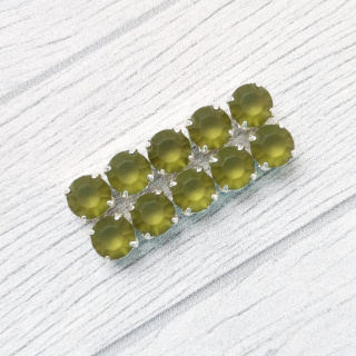 Шатон Olivine матовый, 8мм, 1шт