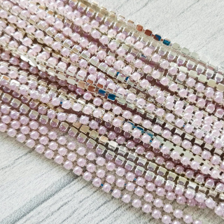 Жемчужная цепь, Light Amethyst, 2мм