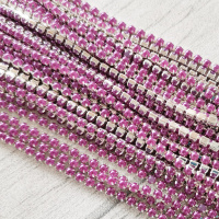 Жемчужная цепь, Amethyst, 2мм