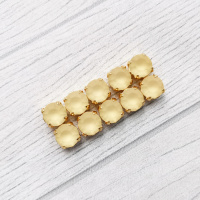Шатон Jonguil+gold матовый, 8мм, 1шт
