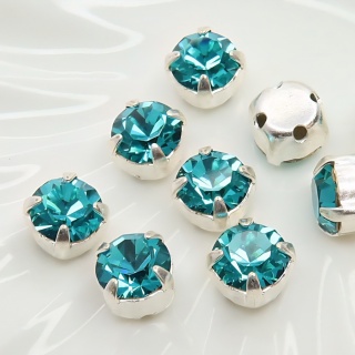 Шатон Preciosa Maxima Blue Zircon, 6мм, 1шт