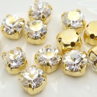 Шатон Preciosa Maxima Crystal Agf+gold, 6мм, 1шт 