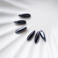 Бусины Glass Daggers 3*11mm,Jet Hematite 23980/14400