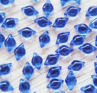 Бусины сапфир GemDuo30060 Sapphire, 20шт