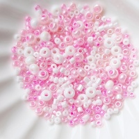 Бисер Preciosa Mix Pink White, 8 грамм