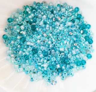 Бисер Preciosa Mix Blue Zircon, 8 грамм
