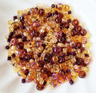 Бисер Preciosa Mix Brown, 8 грамм