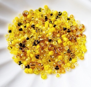 Бисер Preciosa Mix Gold Yellow Black желтый, 8 грамм