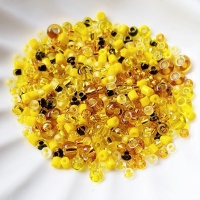 Бисер Preciosa Mix Gold Yellow Black желтый, 8 грамм