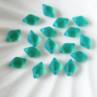 Бусины GemDuo (Matubo) 50720/84110 Emerald Matte, 20шт