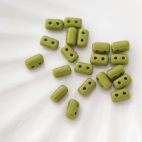 Бусины Rulla 3*5мм, 53410 Opaque Green зеленые, 20шт