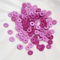 Пайетки (Индия) темная фуксия Dark Fuchsia 4мм, 3гр