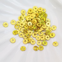 Пайетки (Индия) желтые Yellow 4мм, 3гр
