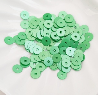 Пайетки (Индия) зеленые Green 5мм, 3гр