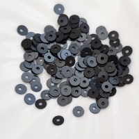 Пайетки (Индия) черные Black 4мм, 3гр