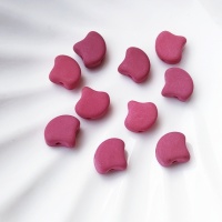 Бусины гинко чехия красные Ginko 02010/29527 Esneon Purple Wine, 10шт