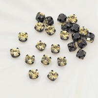 Шатоны Прециоза Jonquil DF+black, 4мм, 10шт