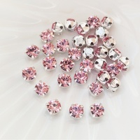 Чешские Шатоны Светло-розовые Light Rose DF, 4мм, 10шт