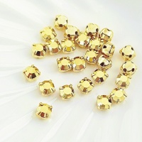 Шатоны Crystal DF Aurum+gold, 4мм, 10шт