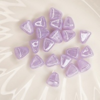 Чешские бусины Nib-Bit 21310/14400 Opal Dark Violet White Luster, 20шт