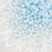 Японский сатиновый бисер Miyuki Delica 11/0 DB1859 Silk Inside Dyed Frozen Blue