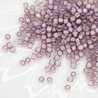Бисер Япония Миюки Делика Miyuki Delica 11/0 DB1791 White Lined Smoky Amethyst AB, 3гр