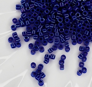 Японский Бисер Миюки Делика Miyuki Delica 11/0 DB0216 Opaque Royal Blue Luster, 3гр