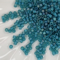 Японский бисер Miyuki Delica 11/0 DB1283 Matted Transparent Caribbean Teal AB, 3гр