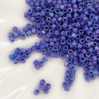 Японский бисер Miyuki Delica 11/0 DB1597 Matted Opq Cyan Blue AB, 3гр