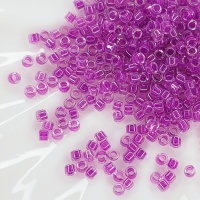 Японский бисер Миюки Делика Miyuki Delica 11/0 DB0073 Lined Lilac AB, 3гр