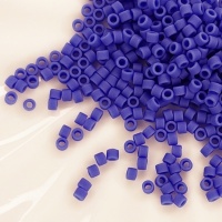 Японский бисер синий матовый Miyuki Delica 11/0 DB1588  Matted Opaque Cyan Blue, 3гр