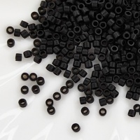 Японский бисер Черный матовый Miyuki Delica 11/0 DB0310 Black Matted, 3гр