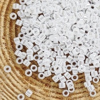 Японский бисер Белая жемчужина Miyuki Delica 11/0 DB0201 White Pearl, 3гр