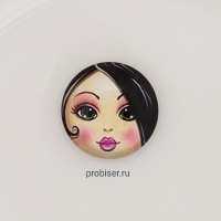 Кабошон лицо для броши, 20мм, 1шт