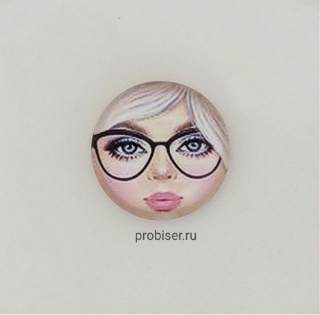 Кабошон для броши матрешка, 20мм, 1шт