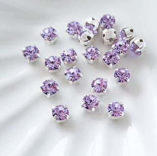 Шатоны Чешские Прециоза Violet DF, 4мм, 10шт