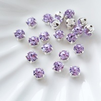 Шатоны Чешские Прециоза Violet DF, 4мм, 10шт