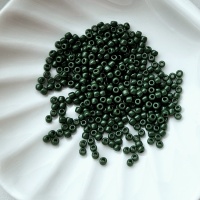 Тохо Япония Бисер зеленый Toho 11/0, №47Н, Pine Green, 4 гр