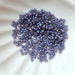 Бисер Toho 11/0, №166DF, Rainbow-Frosted Lt Tanzanite, 4 гр