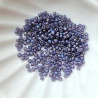Бисер Toho 11/0, №166DF, Rainbow-Frosted Lt Tanzanite, 4 гр