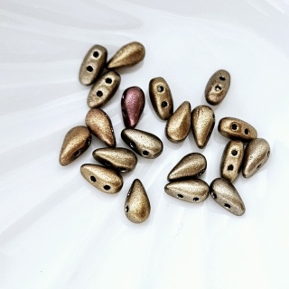 Бусины DropDuo 01610 Metallic Mix, 20шт