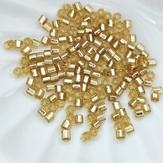 Граненный шестиугольный бисер Hexagon 8/0, №22 Lt.Topaz S/L, 4гр