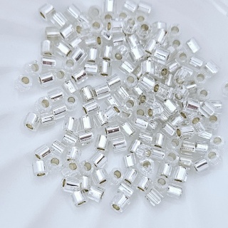 Граненный шестиугольный бисер Hexagon 8/0, №21 Crystal S/L, 4гр