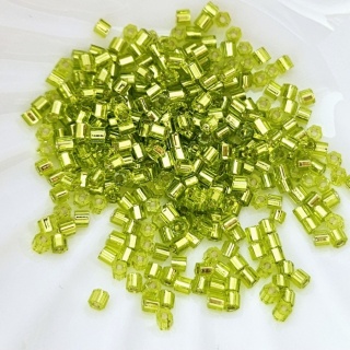 Граненный шестиугольный бисер Hexagon 11/0, №24 Lime Green , 4гр