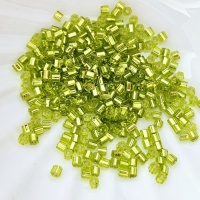 Граненный шестиугольный бисер Hexagon 11/0, №24 Lime Green , 4гр