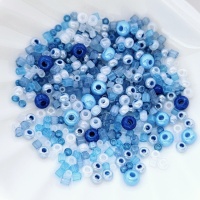Бисер Микс Чешский Голубая Волна Preciosa Mix Blue Wave, 8 грамм